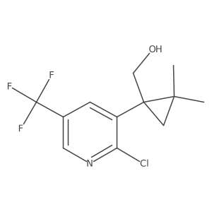 {1-[2-Chloro-5-(trifluoromethyl)pyridin-3-yl]-2,2-dimethylcyclopropyl}methanol结构式