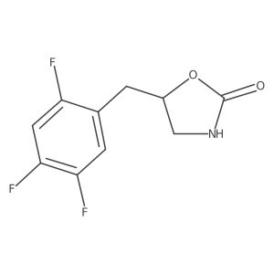 5-[(2,4,5-Trifluorophenyl)methyl]-1,3-oxazolidin-2-one Structure
