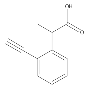 2-(2-Ethynylphenyl)propanoic acid Structure