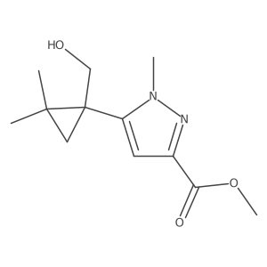 methyl 5-[1-(hydroxymethyl)-2,2-dimethylcyclopropyl]-1-methyl-1H-pyrazole-3-carboxylate Structure