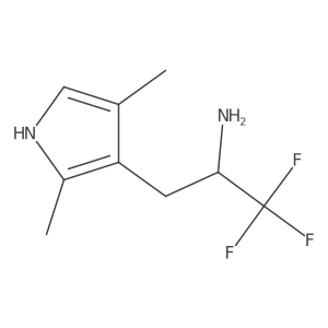 3-(2,4-dimethyl-1H-pyrrol-3-yl)-1,1,1-trifluoropropan-2-amine Structure