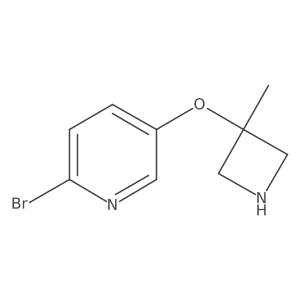 2-Bromo-5-[(3-methylazetidin-3-yl)oxy]pyridine结构式