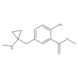 Methyl 2-hydroxy-5-{[1-(methylamino)cyclopropyl]methyl}benzoate Structure
