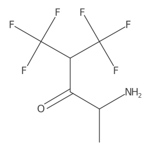 4-Amino-1,1,1-trifluoro-2-(trifluoromethyl)pentan-3-one结构式
