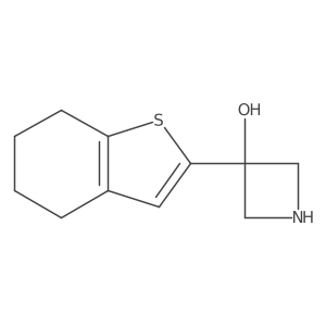 3-(4,5,6,7-Tetrahydro-1-benzothiophen-2-yl)azetidin-3-ol Structure