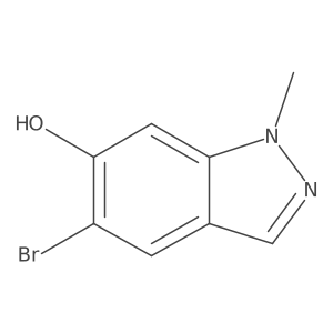 5-Bromo-1-methyl-1H-indazol-6-ol结构式