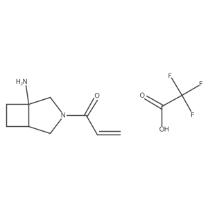 1-{1-Amino-3-azabicyclo[3.2.0]heptan-3-yl}prop-2-en-1-one; trifluoroacetic acid Structure