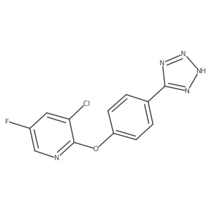 2-(4-(2h-Tetrazol-5-yl)phenoxy)-3-chloro-5-fluoropyridine结构式