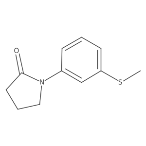 1-[3-(Methylthio)phenyl]-2-pyrrolidinone结构式
