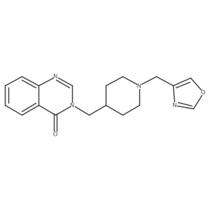 3-[[1-(1,3-Oxazol-4-ylmethyl)piperidin-4-yl]methyl]quinazolin-4-one Structure