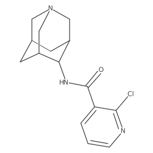 N-{1-azatricyclo[3.3.1.1,3,7]decan-4-yl}-2-chloropyridine-3-carboxamide结构式