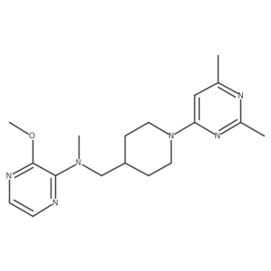 N-{[1-(2,6-dimethylpyrimidin-4-yl)piperidin-4-yl]methyl}-3-methoxy-N-methylpyrazin-2-amine Structure