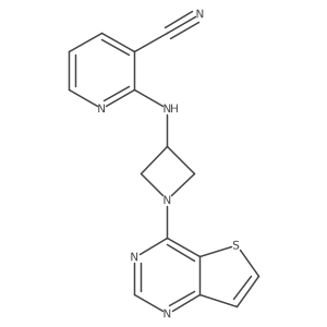 2-[(1-{Thieno[3,2-d]pyrimidin-4-yl}azetidin-3-yl)amino]pyridine-3-carbonitrile Structure