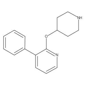 3-Phenyl-2-(piperidin-4-yloxy)pyridine结构式