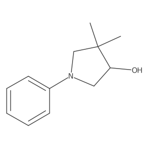 4,4-Dimethyl-1-phenylpyrrolidin-3-ol Structure