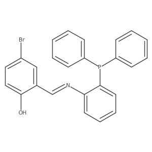 Phenol, 4-bromo-2-[[[2-(diphenylphosphino)phenyl]imino]methyl]- Structure