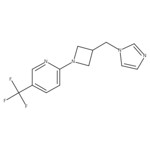 2-{3-[(1H-imidazol-1-yl)methyl]azetidin-1-yl}-5-(trifluoromethyl)pyridine结构式