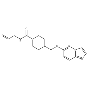 4-({imidazo[1,2-b]pyridazin-6-yloxy}methyl)-N-(prop-2-en-1-yl)piperidine-1-carboxamide结构式