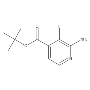 Tert-butyl 2-amino-3-fluoropyridine-4-carboxylate结构式