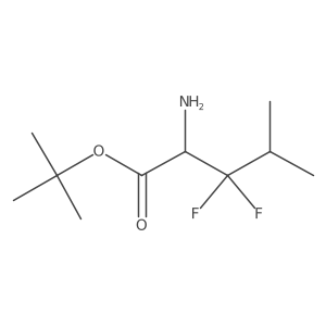 Tert-butyl 2-amino-3,3-difluoro-4-methylpentanoate Structure