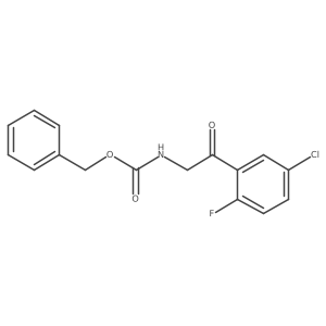 benzyl N-[2-(5-chloro-2-fluorophenyl)-2-oxoethyl]carbamate结构式