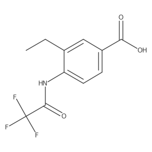 3-Ethyl-4-(2,2,2-trifluoroacetamido)benzoic acid结构式