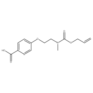 5-(2-{Methyl[(prop-2-en-1-yloxy)carbonyl]amino}ethoxy)pyridine-2-carboxylic acid Structure