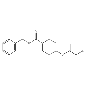 Benzyl 4-[(2-chloroacetyl)oxy]piperidine-1-carboxylate结构式
