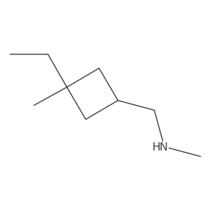 [(3-Ethyl-3-methylcyclobutyl)methyl](methyl)amine Structure