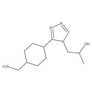 1-(3-(4-(Aminomethyl)cyclohexyl)-4H-1,2,4-triazol-4-yl)propan-2-ol Structure