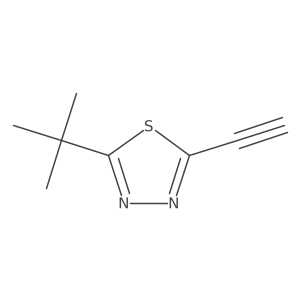 2-Tert-butyl-5-ethynyl-1,3,4-thiadiazole结构式