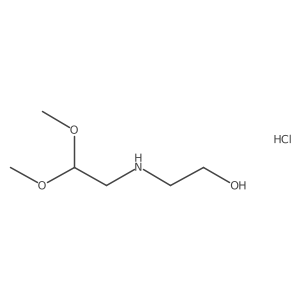 2-[(2,2-Dimethoxyethyl)amino]ethan-1-ol hydrochloride结构式