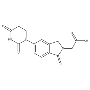 2-[5-(2,4-dioxo-1,3-diazinan-1-yl)-1-oxo-2,3-dihydro-1H-isoindol-2-yl]acetic acid结构式