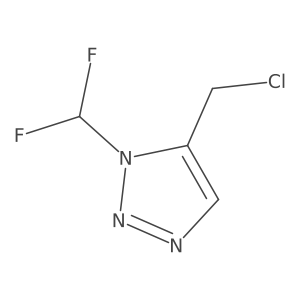 1H-1,2,3-Triazole, 5-(chloromethyl)-1-(difluoromethyl)-结构式