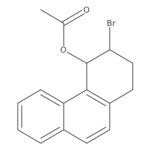 4-Phenanthrenol, 3-bromo-1,2,3,4-tetrahydro-, 4-acetate结构式