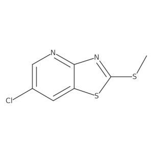 6-Chloro-2-(methylthio)thiazolo[4,5-b]pyridine结构式