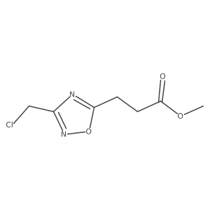 Methyl 3-[3-(chloromethyl)-1,2,4-oxadiazol-5-yl]propanoate Structure