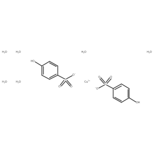 Cupric p-phenolsulfonate hexahydrate Structure