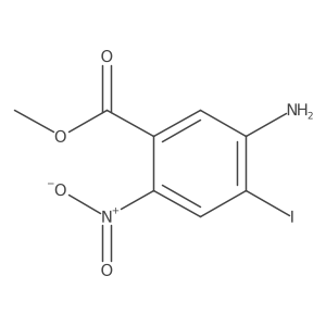5-Amino-4-iodo-2-nitro-benzoic acid methyl ester Structure