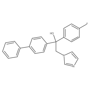 1-(4-Biphenylyl)-1-(4-fluorophenyl)-2-(imidazol-1-yl)-ethanol Structure