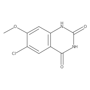 6-Chloro-7-methoxyquinazoline-2,4(1H,3H)-dione结构式