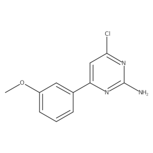 4-Chloro-6-(3-methoxyphenyl)pyrimidin-2-amine结构式