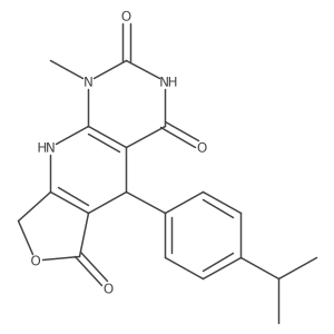 13-Methyl-8-[4-(propan-2-yl)phenyl]-5-oxa-2,11,13-triazatricyclo[7.4.0.0^{3,7}]trideca-1(9),3(7)-diene-6,10,12-trione Structure