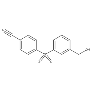 4-[[3-(Hydroxymethyl)phenyl]sulfonyl]benzonitrile结构式