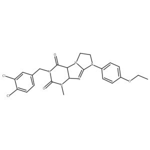 2-[(3,4-Dichlorophenyl)methyl]-6-(4-ethoxyphenyl)-4-methyl-4a,7,8,9a-tetrahydropurino[7,8-a]imidazole-1,3-dione Structure