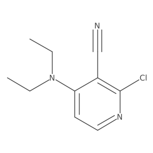 2-Chloro-4-(diethylamino)pyridine-3-carbonitrile结构式