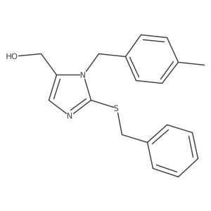 1-[(4-Methylphenyl)methyl]-2-[(phenylmethyl)thio]-1H-imidazole-5-methanol结构式