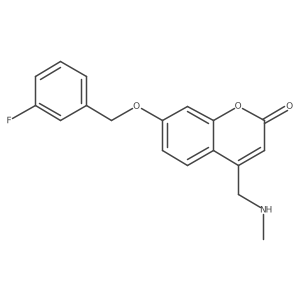 7-[(3-Fluorobenzyl)oxy]-4-[(methylamino)methyl]-2H-chromen-2-one Methanesulfonate Structure