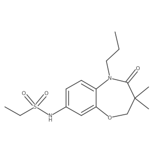 N-(3,3-dimethyl-4-oxo-5-propyl-2,3,4,5-tetrahydrobenzo[b][1,4]oxazepin-8-yl)ethanesulfonamide Structure