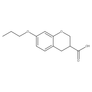 7-Propoxychromane-3-carboxylic acid结构式